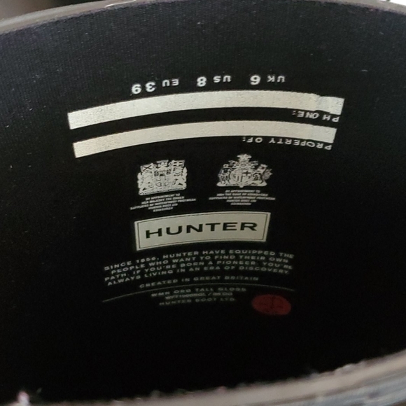 Hunter Tall Boots with Boot Sock Included! - Picture 8 of 16